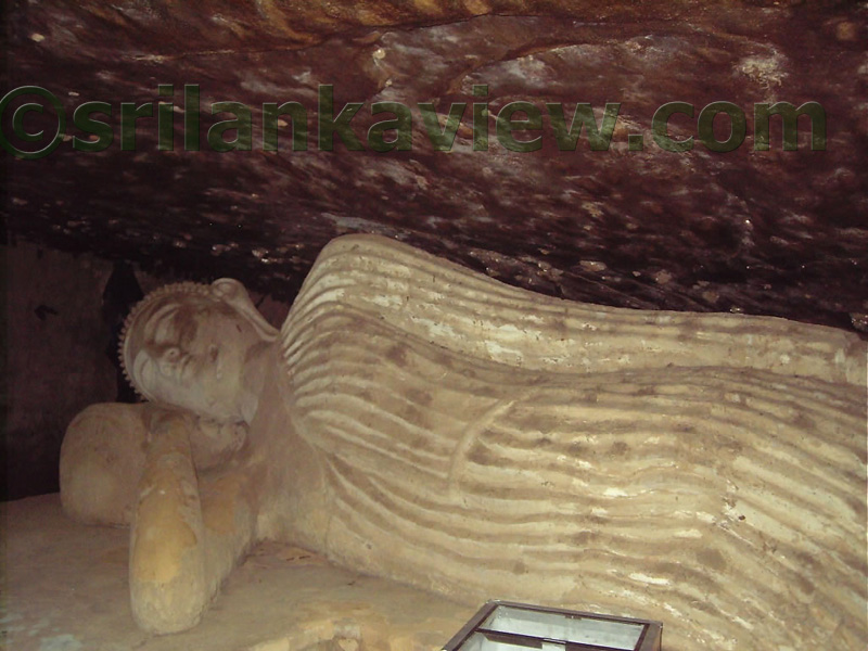 The Cave Temple and Recline Buddha Image of Kandyan Era   